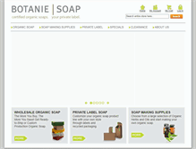 Tablet Screenshot of botaniesoap.com